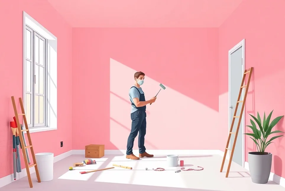 Intérieur rénové après travaux de peinture à Sannois