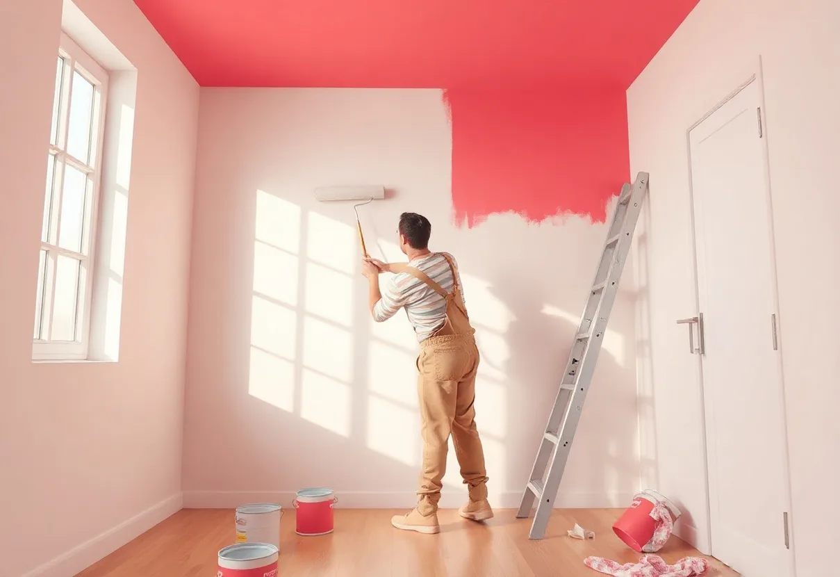 Peintre Sannois 95110 en intervention sur un chantier