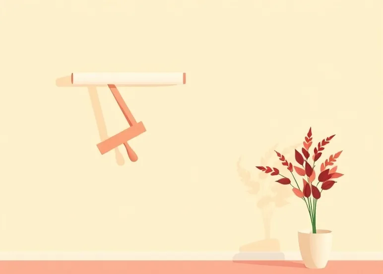 Pose de papier peint, rouleau et brosse à maroufler